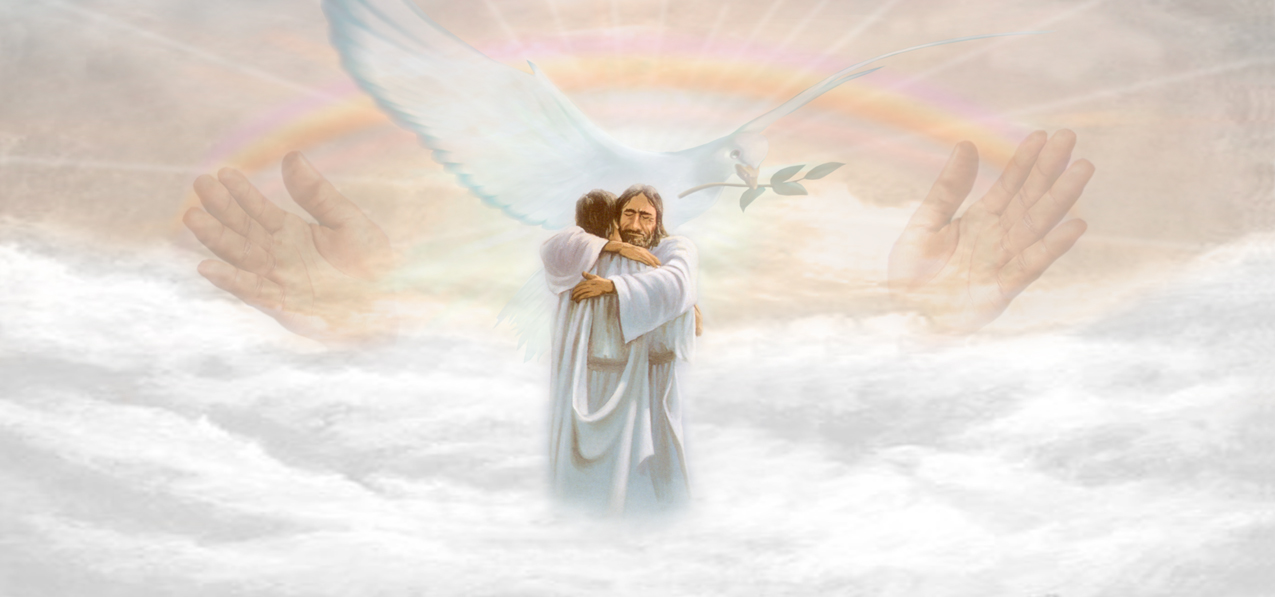 HP-AG-116-BZ In God's Arms Clouds Bronze